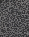leopard spot 4-way stretch ponte - black/gray