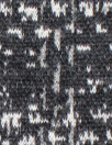 Italian off-black/gray hatch design wool doubleknit