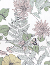 Italian 'wildflower row' cotton poplin border print