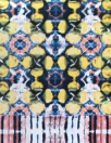 Italian 'blooming kaleidoscope' cotton poplin panel print