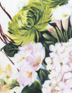 M. Lhui11ier 'la fleuriste' printed dressweight linen woven
