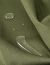 French cotton twill rainwear - olive
