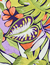 'figgy jungle' drapey rayon woven - lilac/spring green