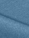 organic cotton fleece-backed sweatshirt knit - denim blue