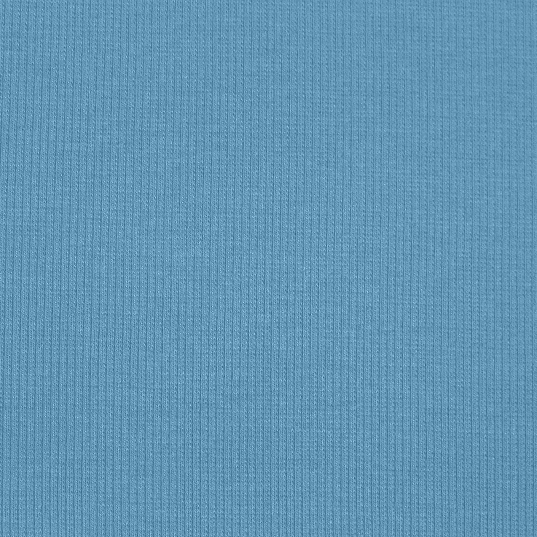 organic cotton rib knit - denim blue from EmmaOneSock.com