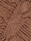 Italian rouche-textured cloque' knit - redwood