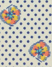 Italian designer stylized floral dot cotton shirting