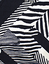 Italian 'zebra parquet' printed silk voile