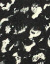 NY designer black/white confetti silk georgette