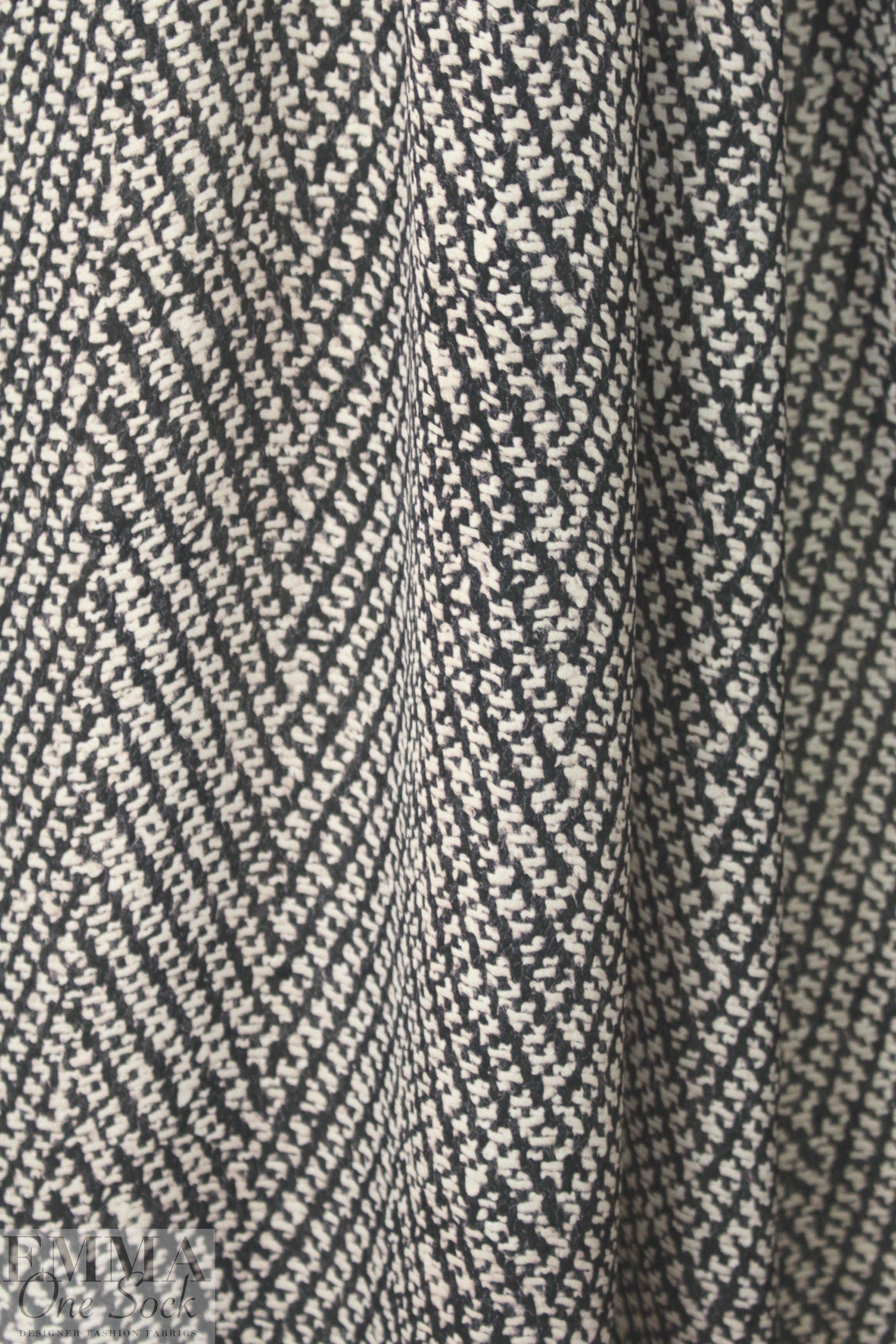 Italian silk blouseweight woven - 'knit magnified' from EmmaOneSock.com