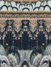 Dutch digital 'feathery motif' cotton knit Oeko-Tex cert.