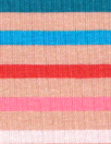 Dutch digital apricot stripe cotton knit Oeko-Tex cert.