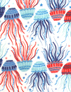 Dutch digital 'dancing jellyfish' cotton knit Oeko-Tex cert.