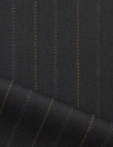 European novelty stripe stretch twill suiting