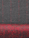 Di0r pinstripe doubleface wool knit suiting - garnet/charcoal