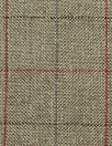 Italian all-wool windowpane chevron twill suiting