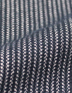 Italian cotton lightweight vertical stripe woven - navy 1.125 yds