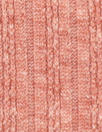 mini cable rayon blend sweater knit - coral salmon