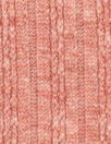 mini cable rayon blend sweater knit - coral salmon 1.75 yd