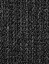 Italian black open stitch wool blend rib sweater knit