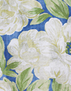 Italian textured floral cotton woven - ocean blue