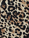 leopard print rayon blend bengaline stretch twill