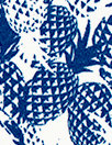 Italian pineapple graphic viscose/spandex knit