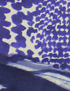 Italian designer abstract satin-back viscose woven panel