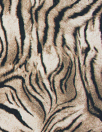 Italian tiger stripe printed viscose crepe woven