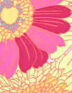 deadstock 'sunny floral' semi-sheer viscose crepe woven