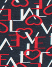 Italian 'love letters' viscose/lycra knit