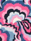 'marble flow' stretch viscose knit - indigo/denim/rose