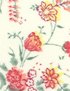 CA designer 'little floral study' semi-sheer rayon georgette