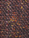 French wool blend woven tweed - raisin/bittersweet/metallic gold
