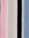 Promenade stripes rayon/linen woven - denim/pink